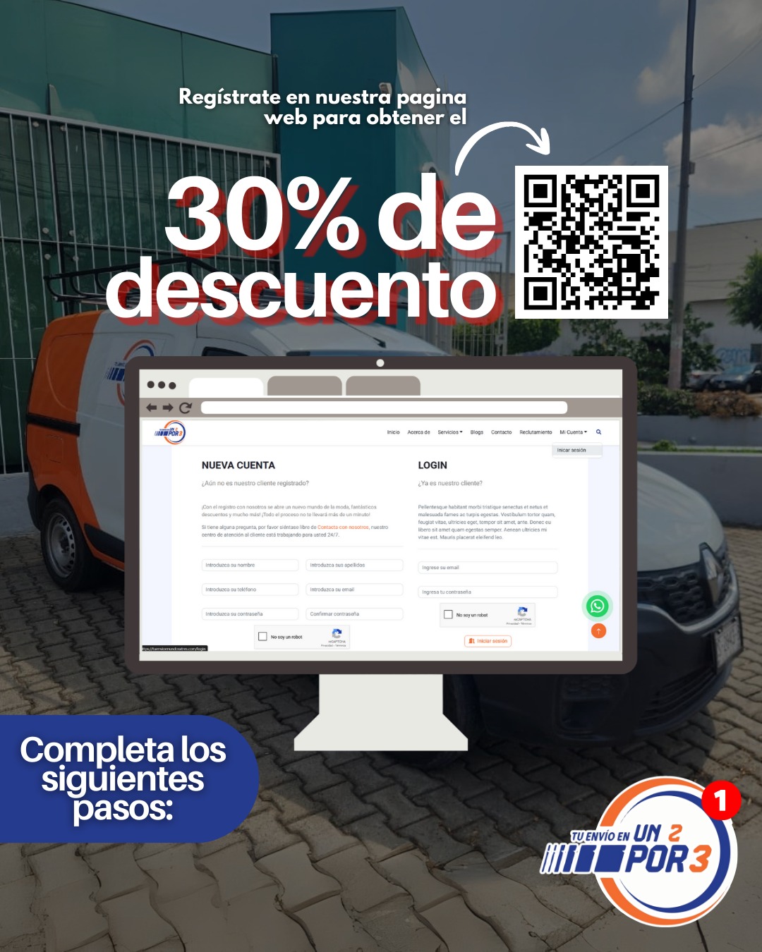 30% de descuento al registrarte